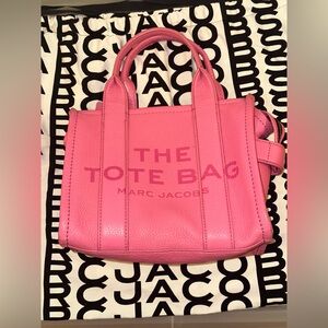 Marc Jacobs Pink Leather Tote Bag (Small)